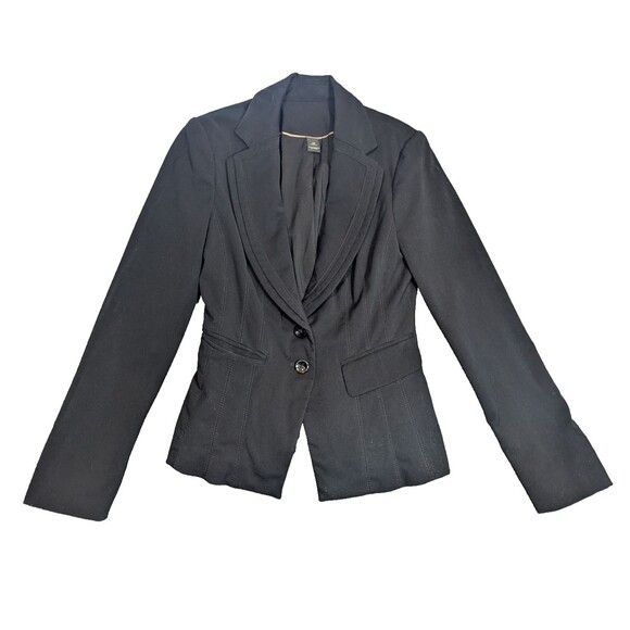 White House Black Market Jackets & Blazers - White House Black Market Womens Blazer 00 Black Fitted Career Jacket